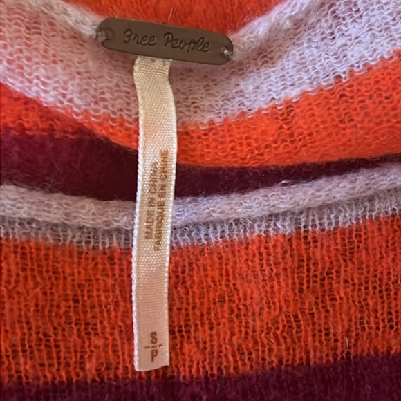 Free People Merino Wool striped lightweight sweater Size Small - Picture 5 of 6
